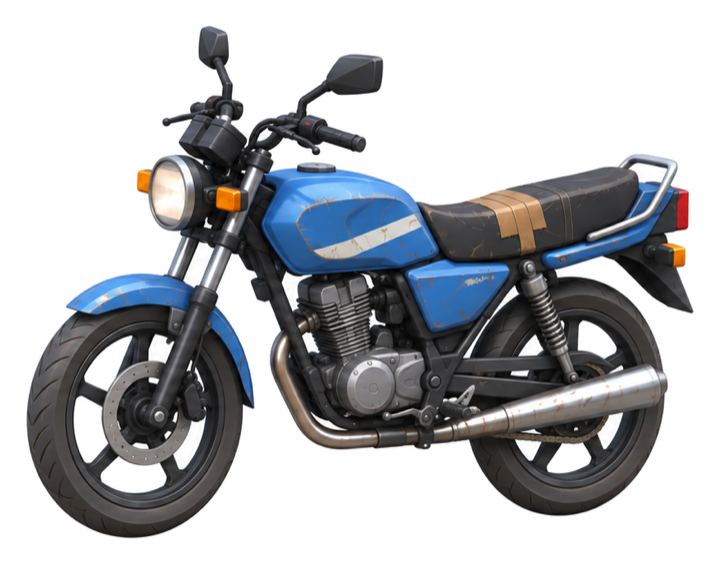 Chidiya 150, a rat class bike in Sadak Fury