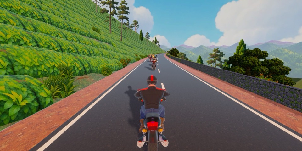 Sadak Fury screenshot: the Munnar tea hills in Kerala